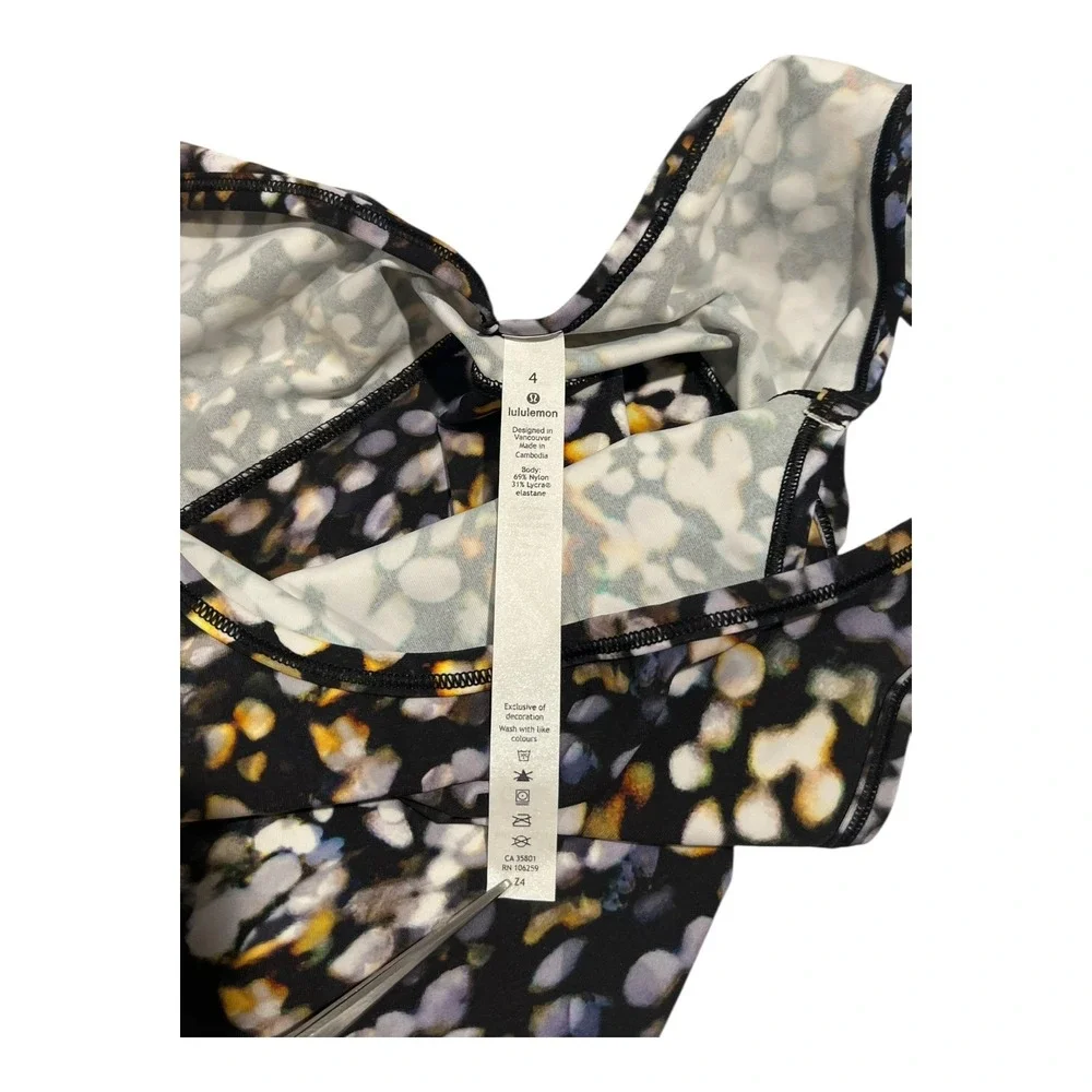 Lululemon Power Pivot Tank Metropolis Glow Women's 4 Cropped Athletic‎ NWT